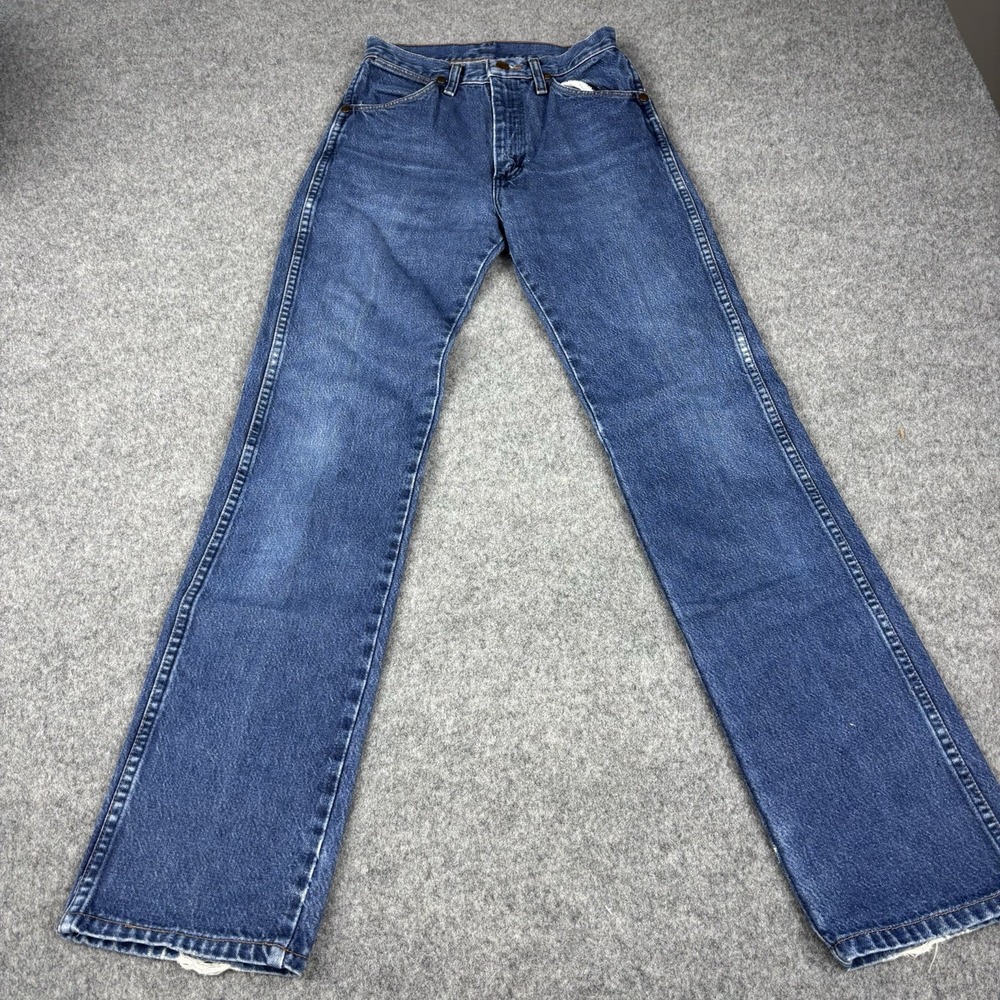 Vintage Wrangler Jeans Women's 1x34 (Fits‎ 25x33) 14MWZ Cowboy Cut Western Blue